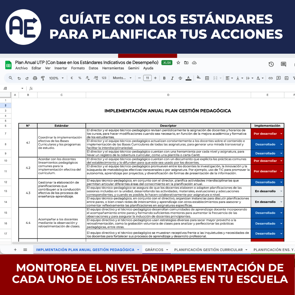 Planificación Anual UTP 2026 - Gestión Pedagógica (Editable) - Imagen 3